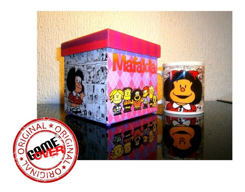 Regalo Mafalda, Taza Y Estuche De Madera, Original Game Over