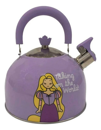 Tetera De Acero Inoxidable 2.5l Disney Princesas