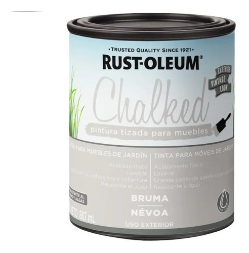 Pintura Brochable Rust-oleum Para Uso Exterior Bruma 0.887l 