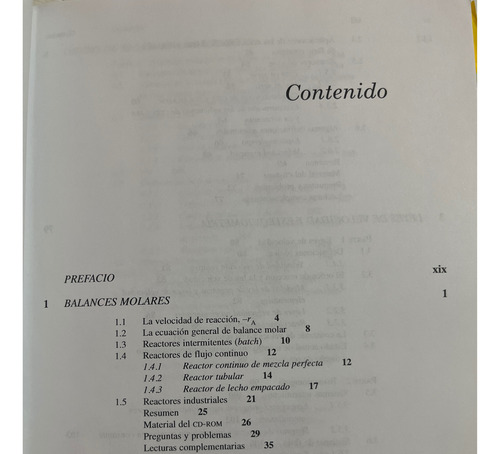 Libro Elementos De Ingeniería De Las Reacciones Químicas (Usado)