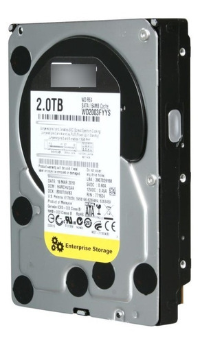 Sata 2tb Wd Re4 Wd2003fyys Black Server Raid Con Garantia