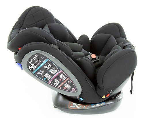 Cadeirinha De Carro Infanti Vita De 0 A 36 Kg Black Strong