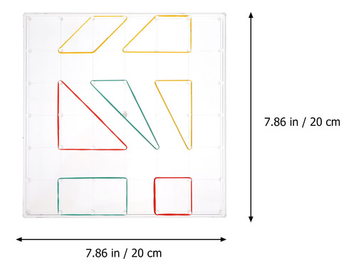 2 Piezas De Aprendizaje De Geometría De Uñas Para Matemática