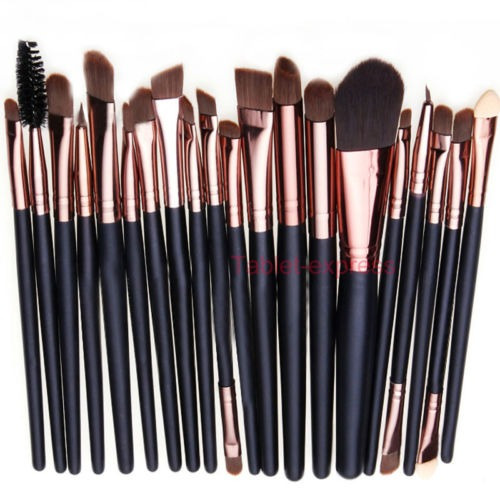 Pinceles De Maquillaje 20pcs Fundación Set Polvo Delineador 