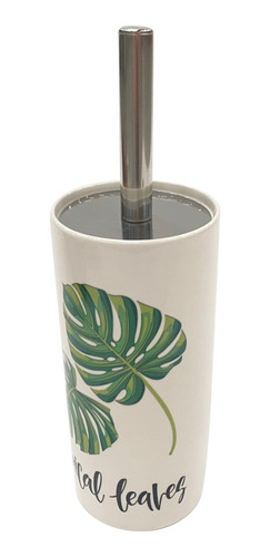 Imagen 3 de 3 de Cepillo Para Wc, Mango De Metal, Con Base De Cerámica, Vario