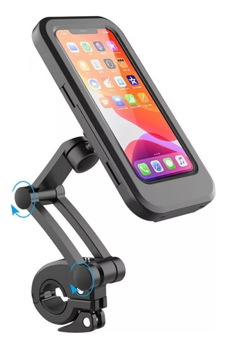 Soporte Premium Celular Bici Moto Impermeable Tactil Brazo 