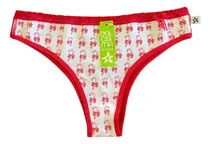 Comprar Bombacha Vedetina Algodon Rojo Surtido Navidad Dolcisima