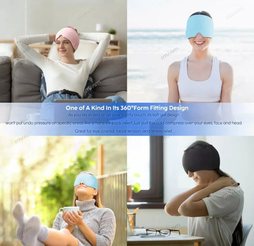 Gorro Para Migraña De Gel Con Compresión Fría Y Caliente