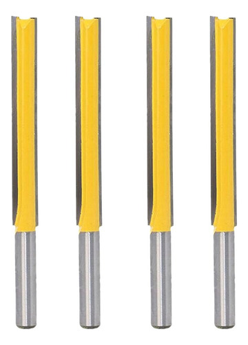 .. 4x / Set Fresa Recta Extra Larga Broca Fresa Fresa