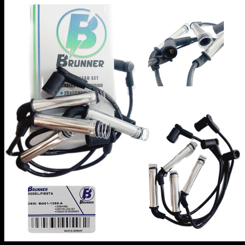 Cable Bujias Fiesta Ka Ecosport 1.6 Chupones Metalico Brunne