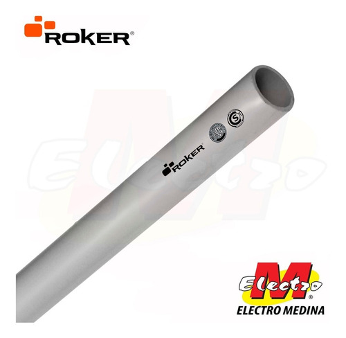 Caño Rigido Semi Pesado 25mm X 3mt  Pvc Roker Electro Medina