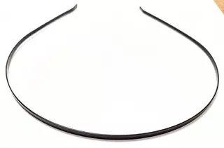1 Tiara De Ferro Lisa Arco Diadema Masculina Metal Preta Fu