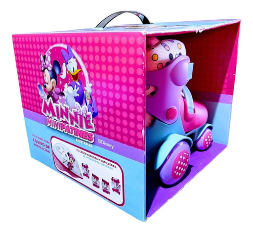 Minnie Minipatines Ajustable Disney Del 16 Al 19 Rosa Y Azul