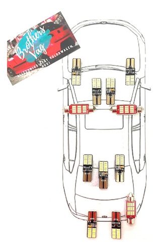 Kit Led Canbus Golf Gti Mk6 Interior Y Cajuela