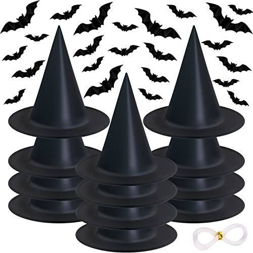 12 Pack Halloween Sombrero De Brujas 32pcs Bats 3d 5plzu