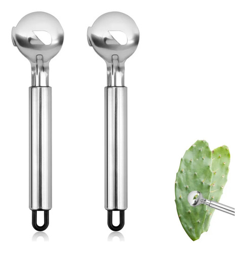 * 2 Cucharas Pelador De Cactus, Pelador De Nopales De Acero