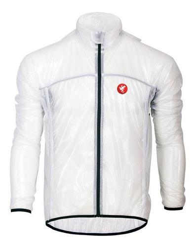 Cortaviento Para Ciclismo Impermeable Chubasquero Blanco