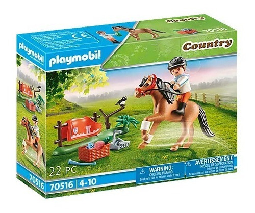 Figura Armable Playmobil Poni Coleccionable Connemara 22 Pc