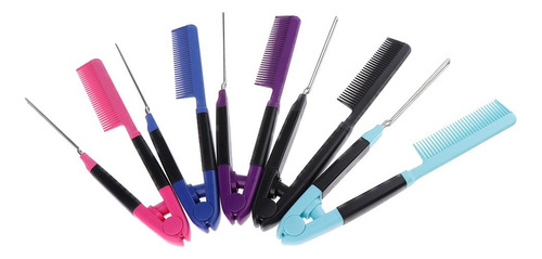 Plegable De Cabellero Cepillo De Cabello Masajeador Negro