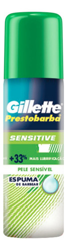 Espuma de Barbear Gillette Prestobarba Sensitive Frasco 56g