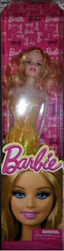 Muñeca Barbie Vestido Amarillo