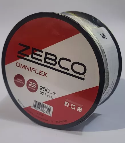 Linea 25 Lb Sedal Zebco Omniflex 228 Mts Caña Pesca Linea