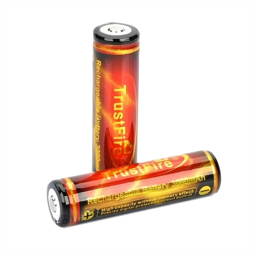 2 Pilas Recargable 18650 Cap 3000mah Para Linternas Potentes