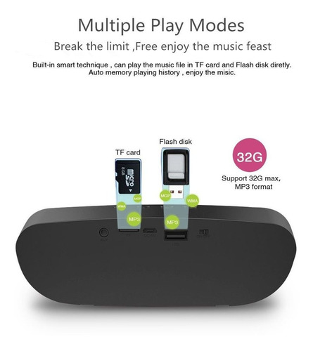 Altavoz Zealot S9 Portátil Bluetooth Con Radio Fm