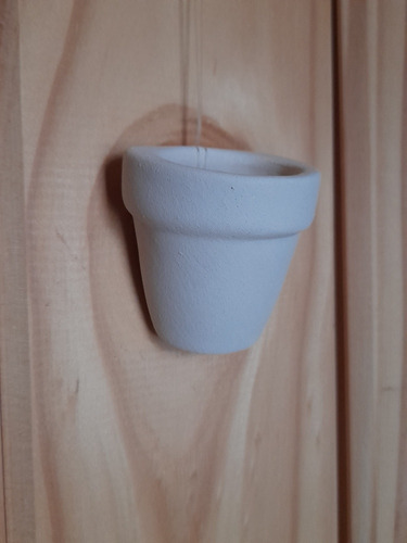 Imagen 10 de 10 de 20 Macetas Barro Cerámica Para Pintar Pared, Colgante Imán