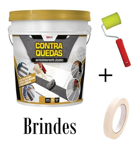 Fita Antiderrapante Liquida Contra Quedas 1kg + Brindes