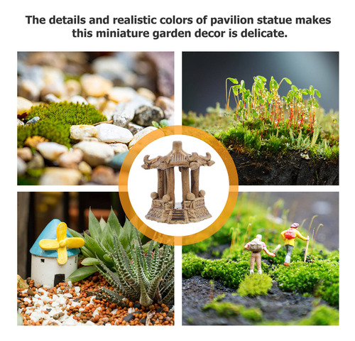 Mini Escultura De Pagoda Asiática Con Decoración De Pagoda,