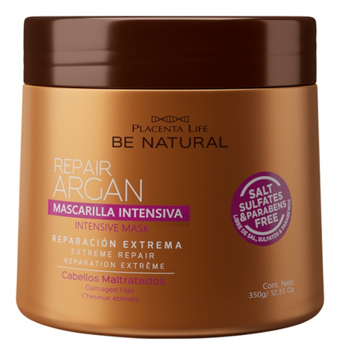 Mascarilla Repair Argán  Be Natural 350g