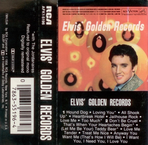 Elvis Presley - Elvis' Golden Records (cassette)