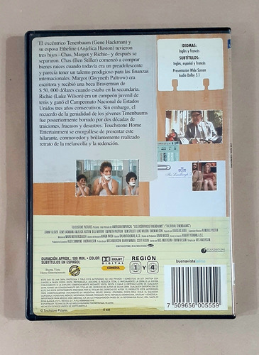 Los Excéntricos Tenenbaums ( 2001 ) - Dvd Original (Usado)