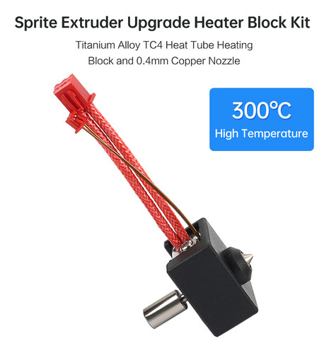 Go Calentador Heat Block De 0,4 Mm Y Aleación De Titanio