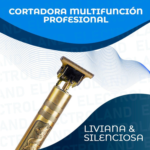 Imagen 2 de 10 de Máquina Vintage Corta Patilla Barba Pelo Trimmer Profesional