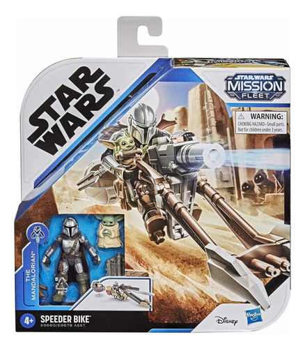 Star Wars The Mandalorian Mission Fleet Speeder Bike Grogu