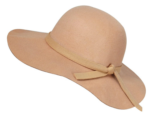 Sombrero Flexible Fedora Vintage Niñas 3 A 8 Años (camello,