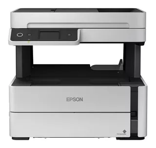 Impressora multifuncional Epson EcoTank M3180 com wifi branca e preta 100V/240V