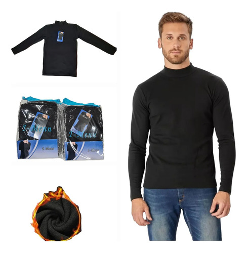Camiseta Térmica Frizada Mujer Hombre Primera Piel