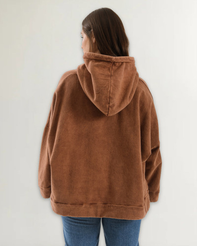Buzo Frisado Oversize Mujer Largo Talles Especiales Valvinna