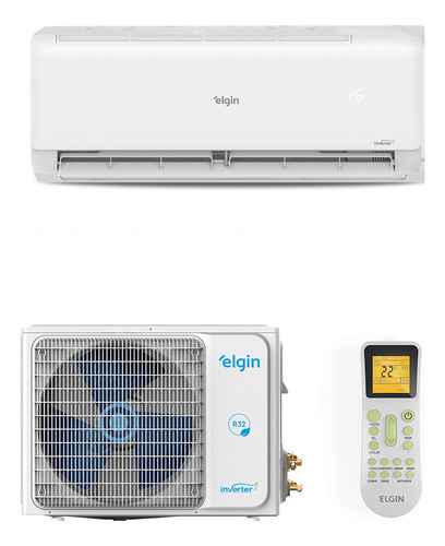 Ar Condicionado Hi Wall Eco Ii Inverter Elgin 9k Qef 220v Cor Branco