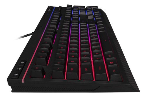Hyperx Alloy Core Rgb Teclado De Membrana Para Gaming Teclas Silenciosas Y Rápidas Con Efectos De Iluminación Dinámicos Rgb, Resistente A Derrames, Compatible Con Windows 10/8.1/8/7 Teclas