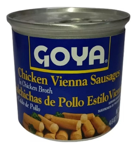 10 X Goya Salchicha De Pollo Vienna 130g Usa - 