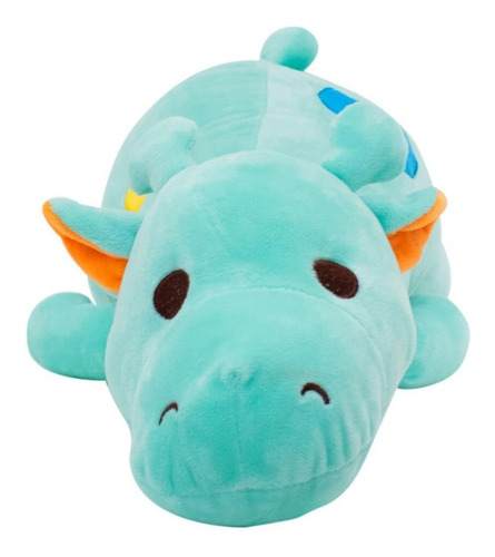 Girafa De Pelúcia Deitado Verde 65 Cm