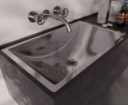 Bacha Baño Johnson Danna Simple Acero 60 Cm Inoxidable 304