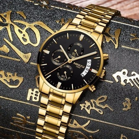 Relógio Nibosi Blindado, Luxo/casual, Cronógrafo, Promoção