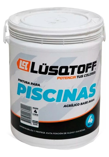 Acrílico Para Piscinas Piletas Celeste Lusqtoff 4 Litros