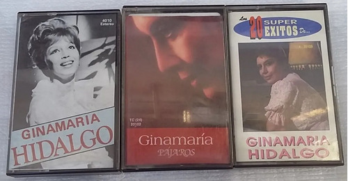 Lote De Tres Cassettes Ginamaria Hidalgo