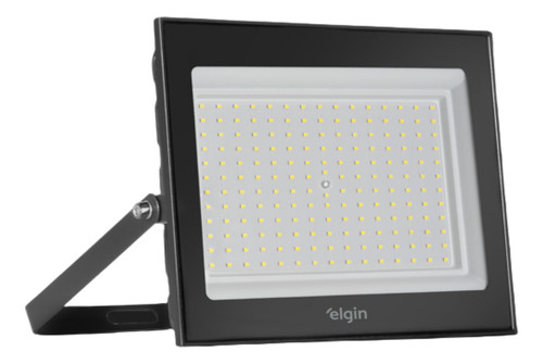 Projetor Led Elgin Refletor 200w 6500k 127/220V Ip66 Carcaça Preto Luz Branco-frio 127/220V